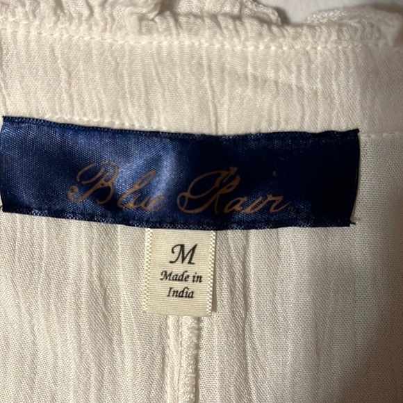 Blue Rain cold shoulder blouse , size medium - Picture 7 of 9